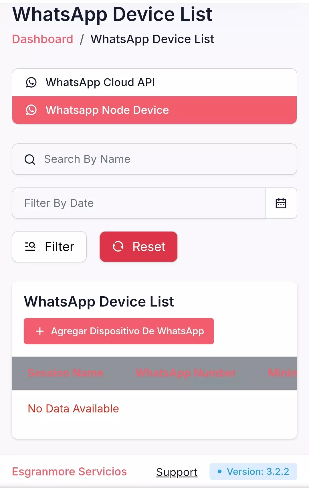 WhatsApp device List SMS Esgranmore